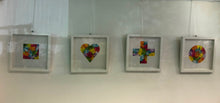 Load image into Gallery viewer, Framed Silk Floral Art
