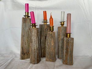 Fencepost Candlestick Holders