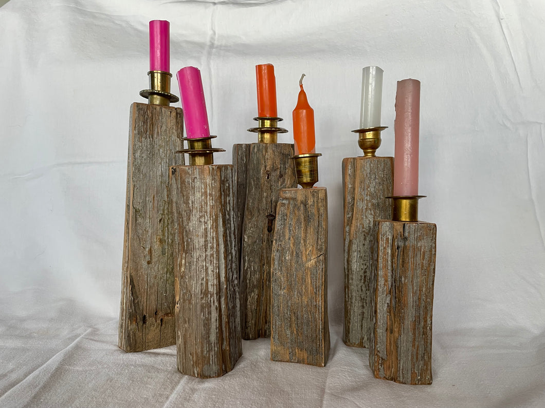 Fencepost Candlestick Holders