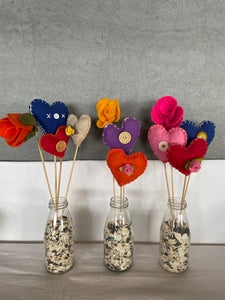 Felt Hearts