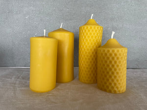 Beeswax Pillar Candles- Plain