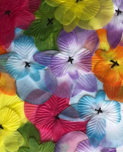 Framed silk floral art