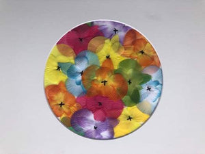 Framed Silk Floral Art